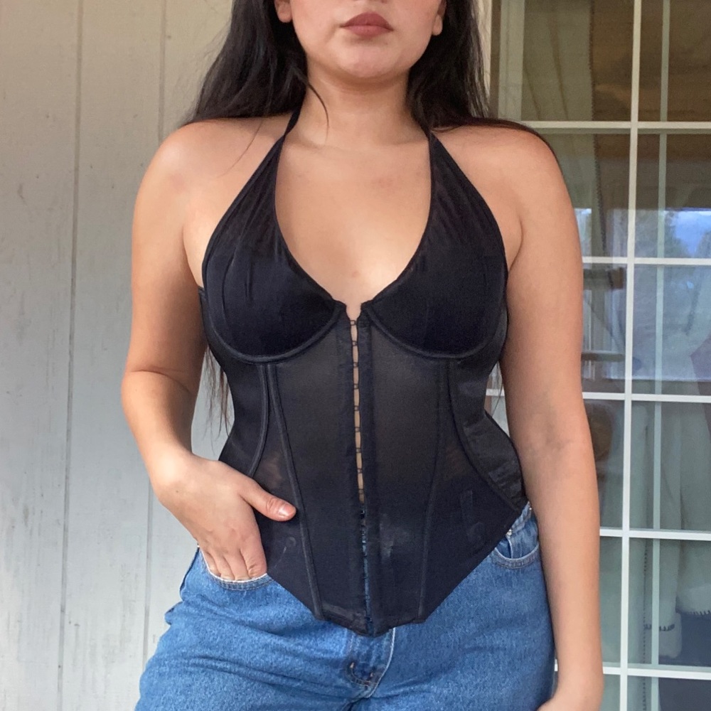 Victorias Secret Goth Bustier Corset Top